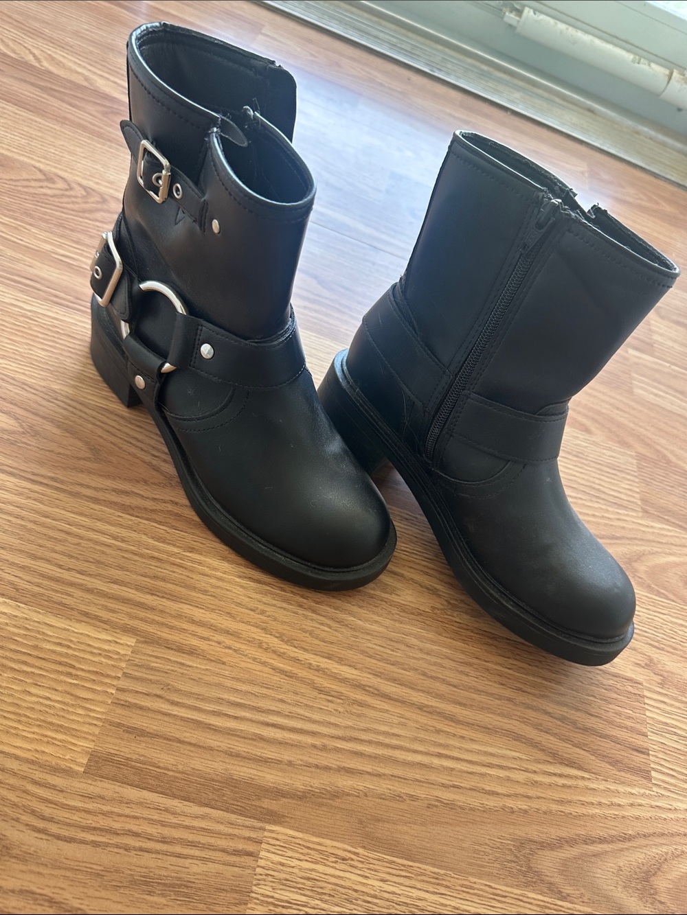 Target Black Women's Moto Harness Boots